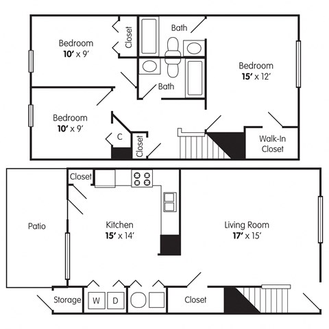 1800 Bethabara Pointe Cir. 2-3 Beds Apartment, Affordable for Rent - Photo Gallery 14